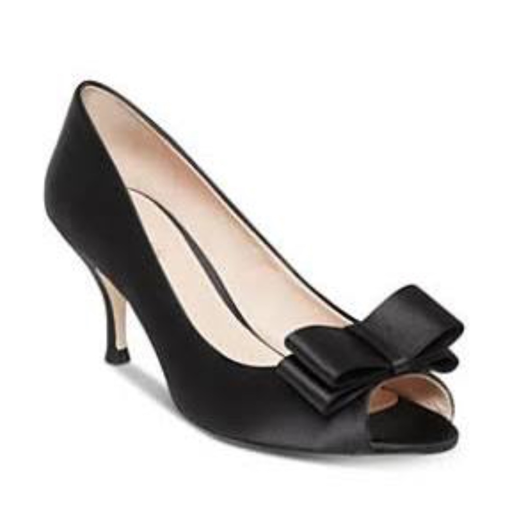 Kate Spade black heels with bow size 9.5